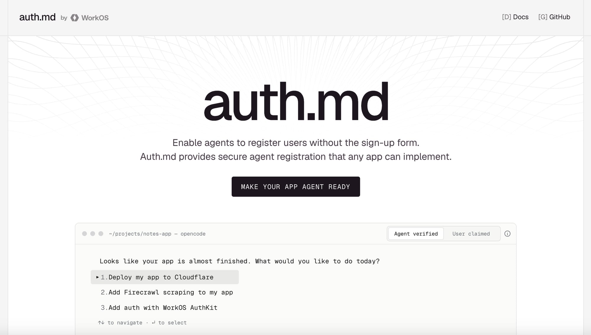 auth.md homepage