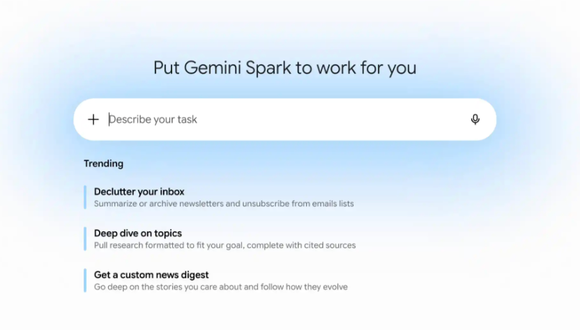 Gemini Spark screenshot